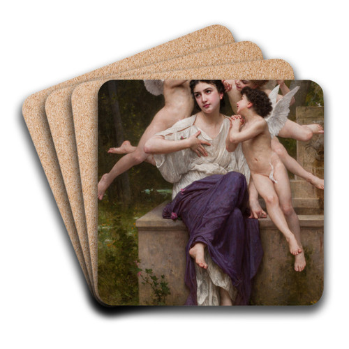 Dream of Spring (Rve de printemps) by William Bouguereau Art Drink Coaster set Dream of Spring (Rve de printemps) by William Bouguereau Art Drink Coaster set