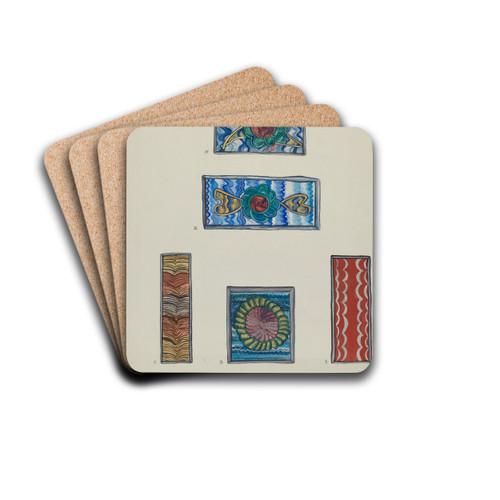 Panels from Tin Frames and Nichos by E. Boyd Drink Coasters - set of 4 Panels from Tin Frames and Nichos by E. Boyd Drink Coasters - set of 4