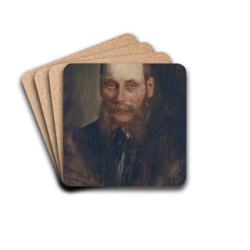 Portrait Georg Plach by Franz von Lenbach Drink Coasters - set of 4