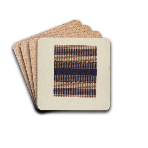 Textile Print by Lucille Lacoursiere Drink Coasters - set of 4