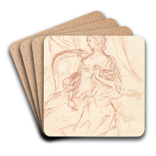 Sketch by Benjamin West Art Drink Coaster set
