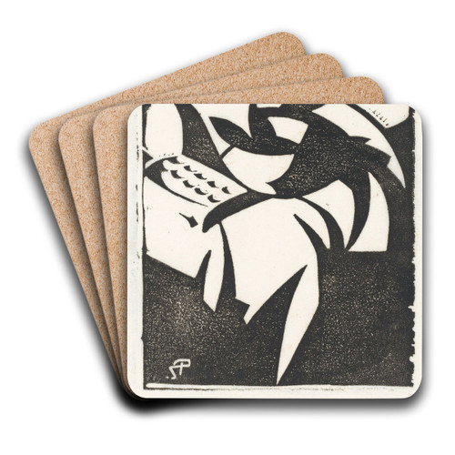 Abstracte compositie by Reijer Stolk Art Drink Coaster set