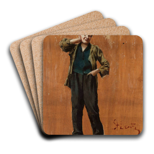 Urchin by Stanisaw Lentz Art Drink Coaster set