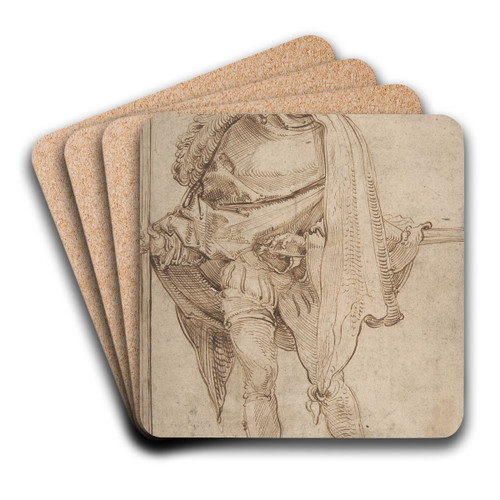 Landsknecht by Hans Leonhard Schufelein Art Drink Coaster set