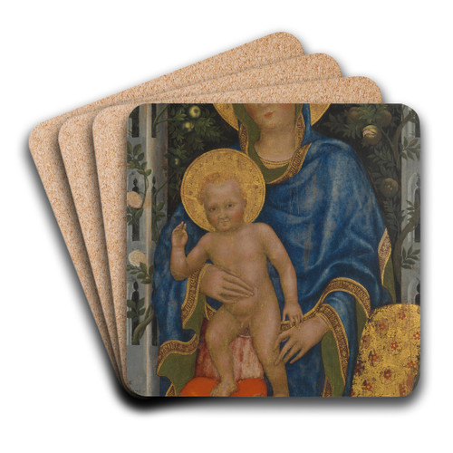 Virgin andChild by Gentile da Fabriano Art Drink Coaster set