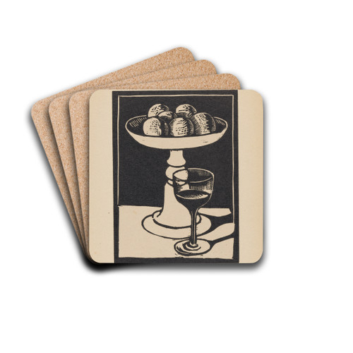 Dessert by Roger Fry Drink Coasters - set of 4 Dessert by Roger Fry Drink Coasters - set of 4