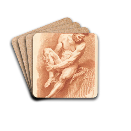 Academy IV by Gilles Demarteau the Elder Drink Coasters - set of 4