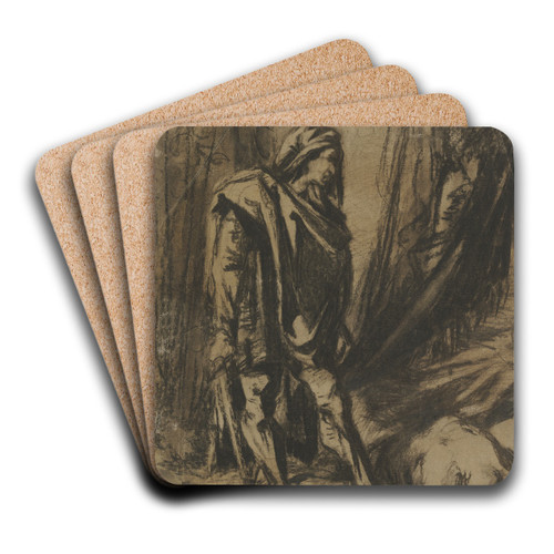 Judith and Holofernes by Victor Mller Art Drink Coaster set