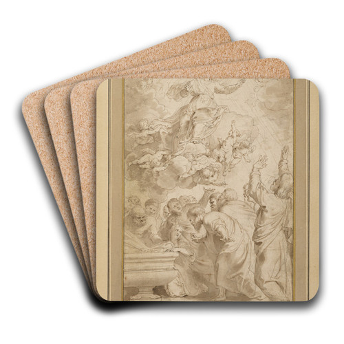 The Assumption of the Virgin by Peter Paul Rubens Art Drink Coaster set