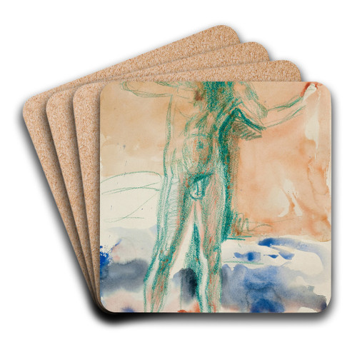 Stende akt by Edvard Munch Art Drink Coaster set