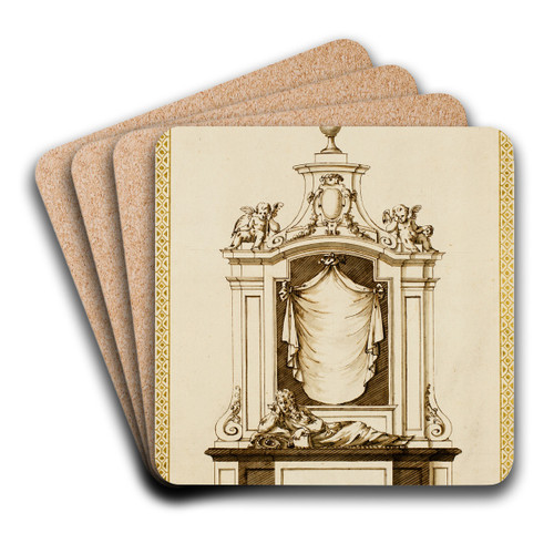 Project for a Monument by Edward Pierce the younger Art Drink Coaster set Project for a Monument by Edward Pierce the younger Art Drink Coaster set