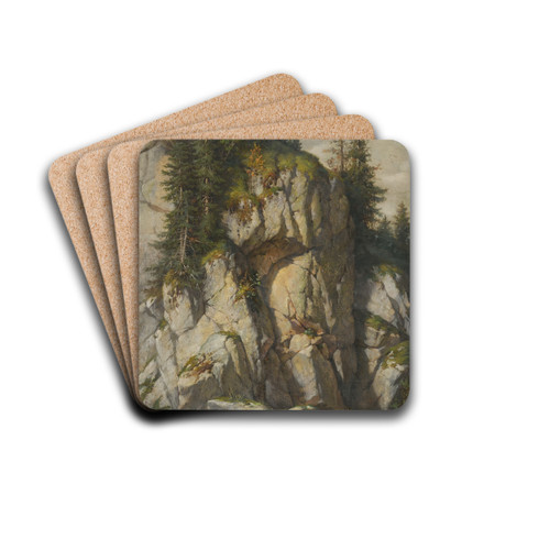 Cliffs by Sebastian Luz Drink Coasters - set of 4 Cliffs by Sebastian Luz Drink Coasters - set of 4