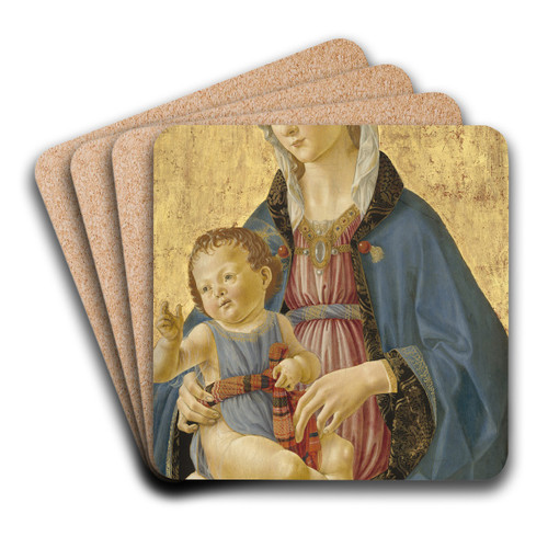 Madonna and Child by Domenico Ghirlandaio Art Drink Coaster set