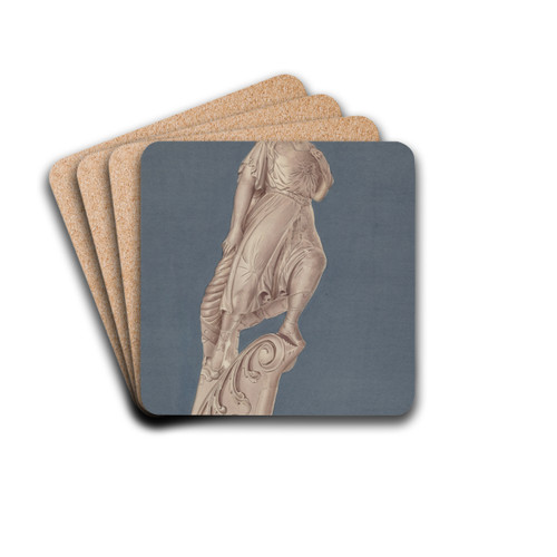 Figurehead from Empress by Lucille Chabot Drink Coasters - set of 4