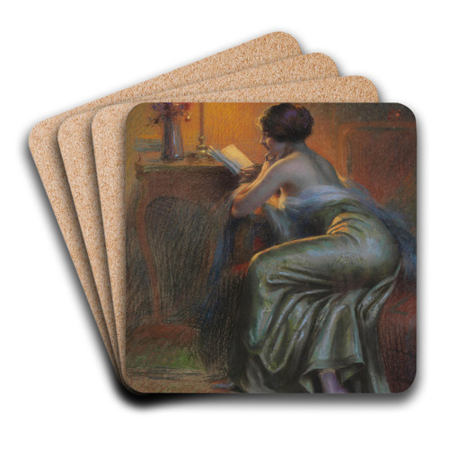 Le roman by Delphin Enjolras Art Drink Coaster set
