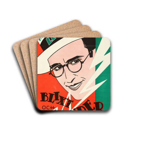 Why Worry by Eric Rohman Drink Coasters - set of 4 Why Worry by Eric Rohman Drink Coasters - set of 4