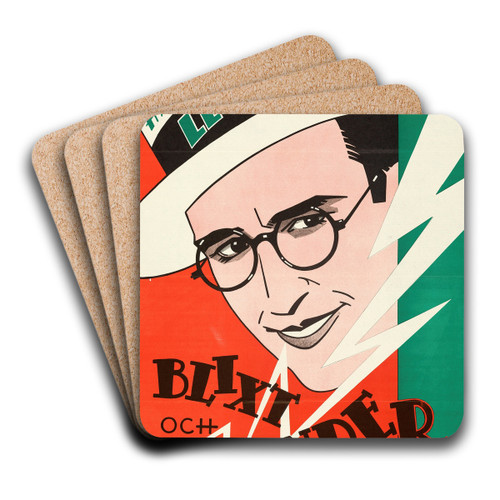 Why Worry by Eric Rohman Art Drink Coaster set Why Worry by Eric Rohman Art Drink Coaster set