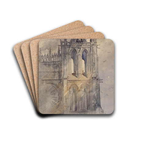 Southwest Tower, Amiens Cathedral by Cass Gilbert Drink Coasters - set of 4