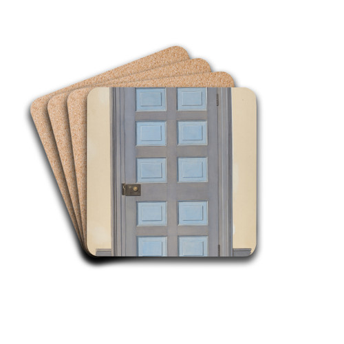 Zoar Door by Fritz Boehmer Drink Coasters - set of 4 Zoar Door by Fritz Boehmer Drink Coasters - set of 4