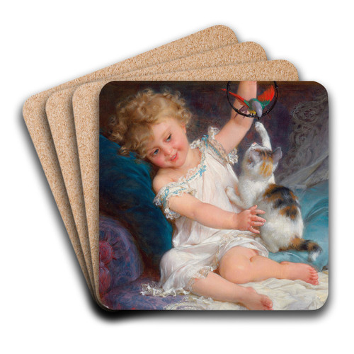 Playtime by mile Munier Art Drink Coaster set