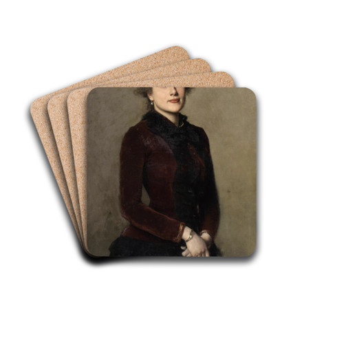 Chiara D'Allaman by Leopold Carl Mller Drink Coasters - set of 4