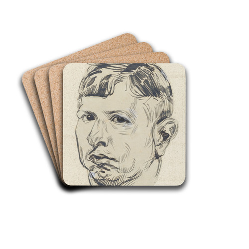 Zelfportret van Martin Monnickendam by Martin Monnickendam Drink Coasters - set of 4