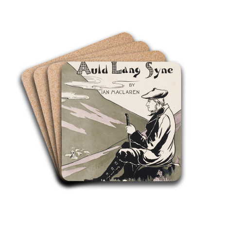 The days of auld lang syne by Ian MacLaren by L. Fred Hurd Drink Coasters - set of 4