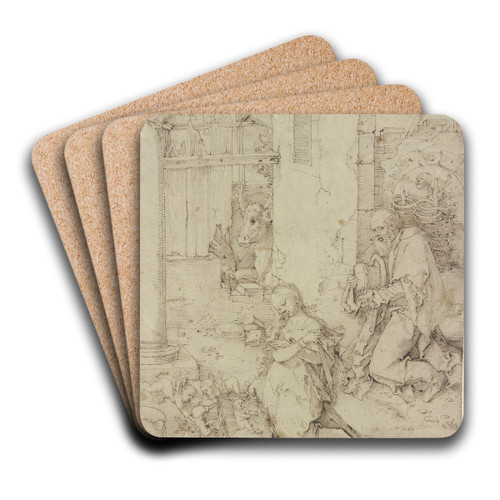 The Nativity by Hans Baldung Art Drink Coaster set