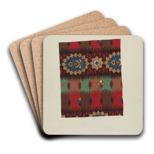 Printed Textile by Lucille Lacoursiere Art Drink Coaster set