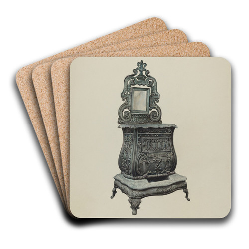 Stove by Robert W.R. Taylor Art Drink Coaster set