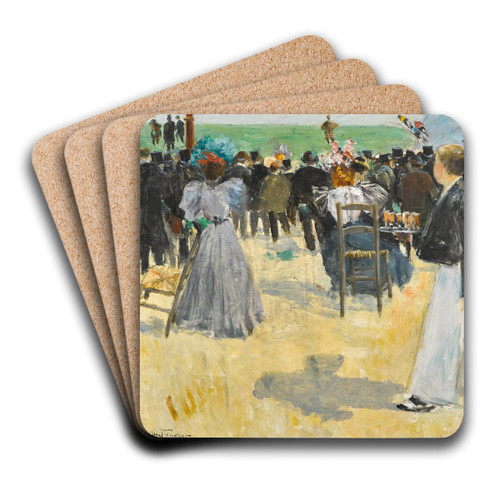 Le vlodrome by Louis Abel-Truchet Art Drink Coaster set