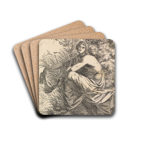 Musidora by Alexander Runciman Drink Coasters - set of 4