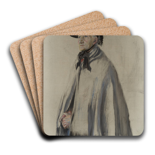 Portrait of the Artist's Mother by Carl Larsson Art Drink Coaster set