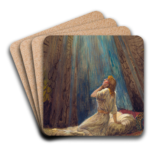The Voice of the Lord by James Tissot Art Drink Coaster set
