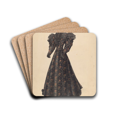 Dress by Isabelle De Strange Drink Coasters - set of 4 Dress by Isabelle De Strange Drink Coasters - set of 4