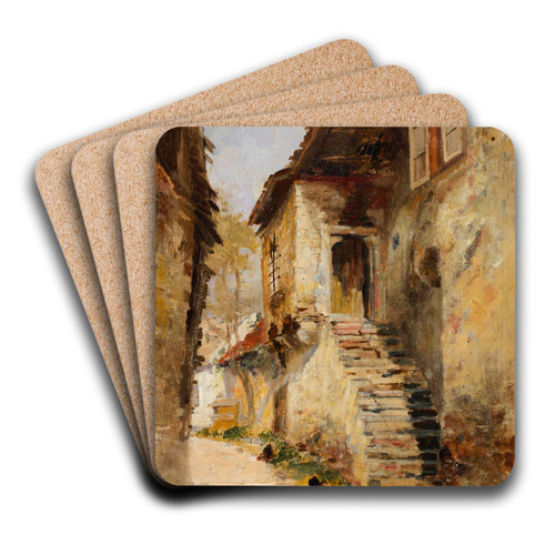Motiv aus Spitz an der Donau by Paul Unbereit Art Drink Coaster set