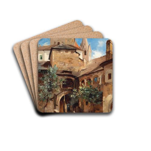Deisener Hof in Weissenkirchen by Leopold Munsch Drink Coasters - set of 4
