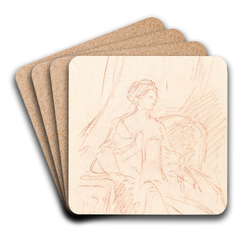 Sketch by Benjamin West Art Drink Coaster set