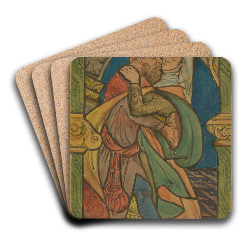 Spotkanie przy Zotej Bramie by Stanisaw Wyspiaski Art Drink Coaster set