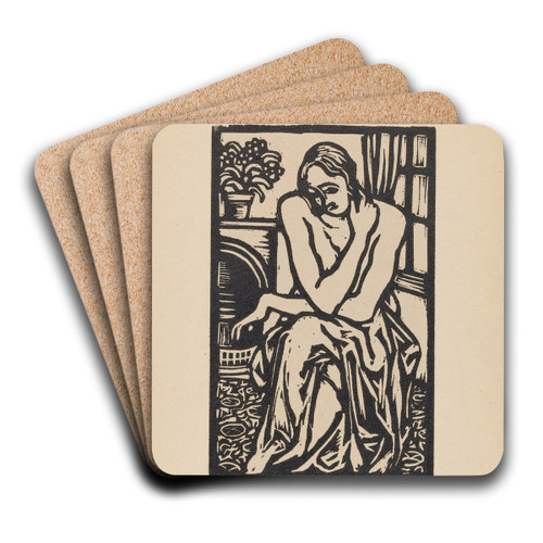 Interior by Roger Fry Art Drink Coaster set Interior by Roger Fry Art Drink Coaster set