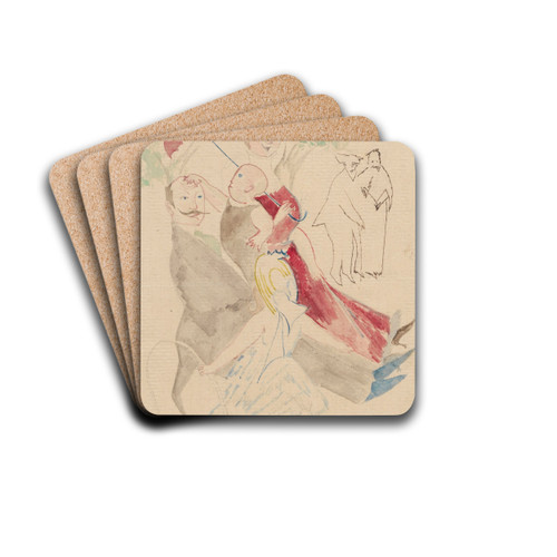 In a park by Zygmunt Waliszewski Drink Coasters - set of 4