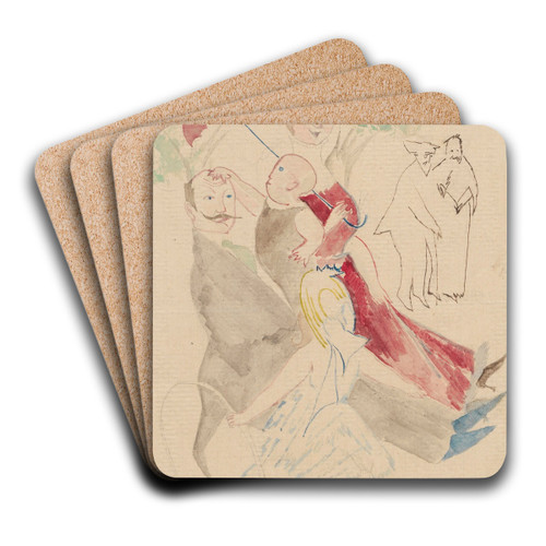 In a park by Zygmunt Waliszewski Art Drink Coaster set