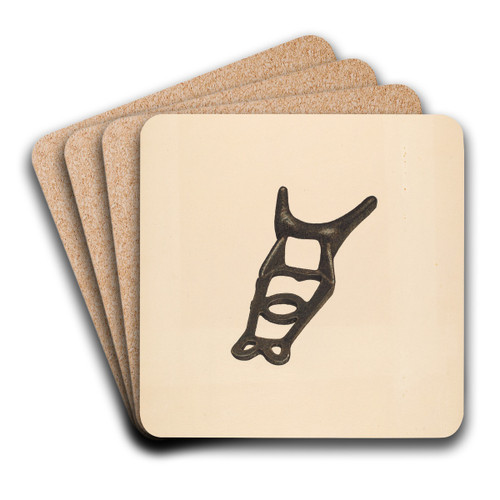Bootjack by Claude Marshall Art Drink Coaster set
