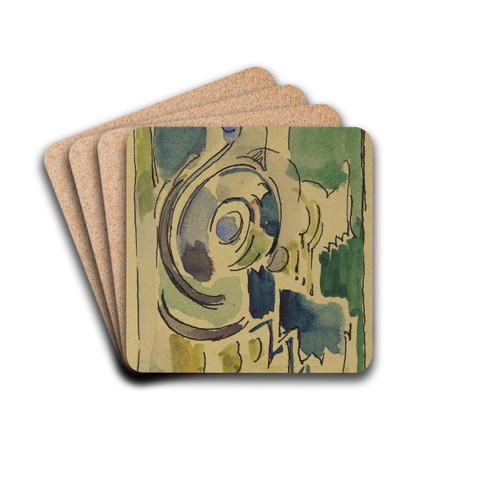 COMPOSITION 2 by Albert Gleizes Drink Coasters - set of 4 COMPOSITION 2 by Albert Gleizes Drink Coasters - set of 4