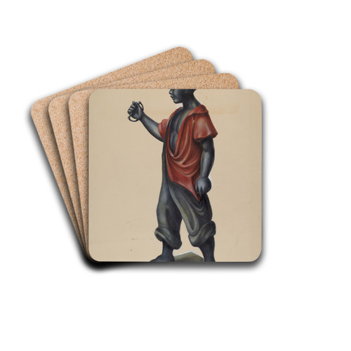Hitching Post by Walter Hochstrasser Drink Coasters - set of 4