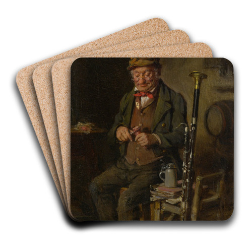 The Oboist by Hermann Kern Art Drink Coaster set The Oboist by Hermann Kern Art Drink Coaster set