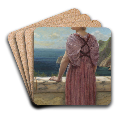 Memories, a study by John William Godward Art Drink Coaster set