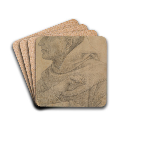 The Blessed Egidius by Giovanni di Pietro Drink Coasters - set of 4 The Blessed Egidius by Giovanni di Pietro Drink Coasters - set of 4