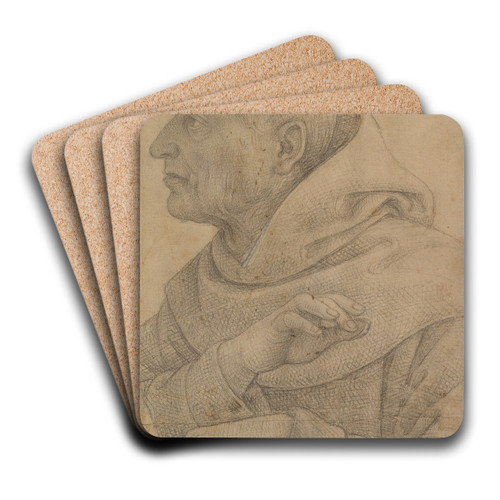 The Blessed Egidius by Giovanni di Pietro Art Drink Coaster set The Blessed Egidius by Giovanni di Pietro Art Drink Coaster set