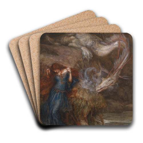Andromeda by Arthur Rackham Art Drink Coaster set